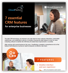 Infographic: 7 Essential CRM Features for Enterprise Businesses