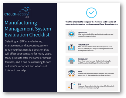 Manufacturing Checklist