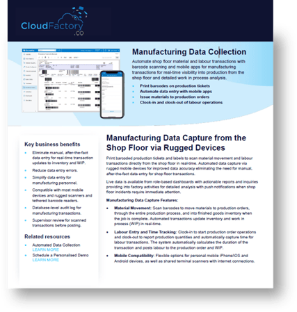 Mfg Data Collection